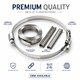 Material 201/304 hose clamp Stock