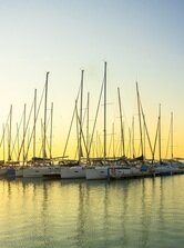 yacht sunset