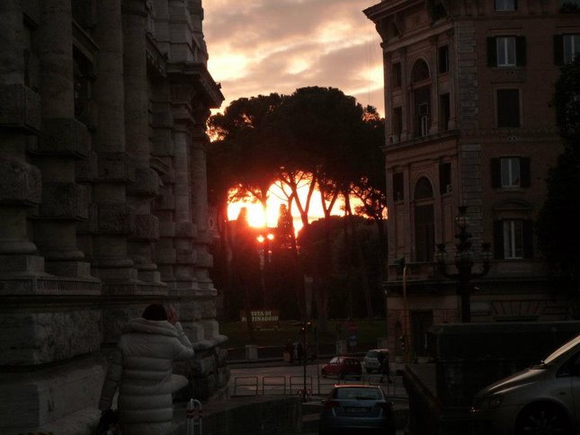 Západ slnka v Ríme