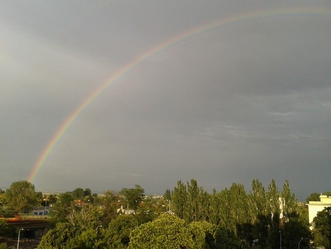 Dúha z môjho okna :-)