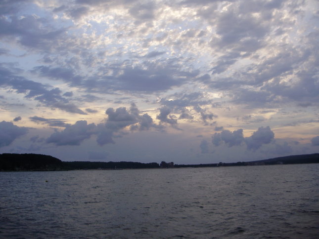 zapad slnka nad morom