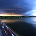 Panoráma blížiacej sa búrky