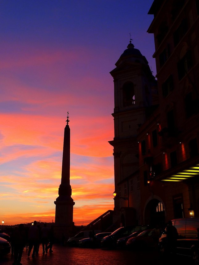 Romantické Piazza di Spagna