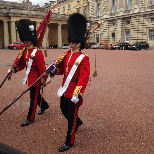 Výmená stráži - Buckingham Palace, London