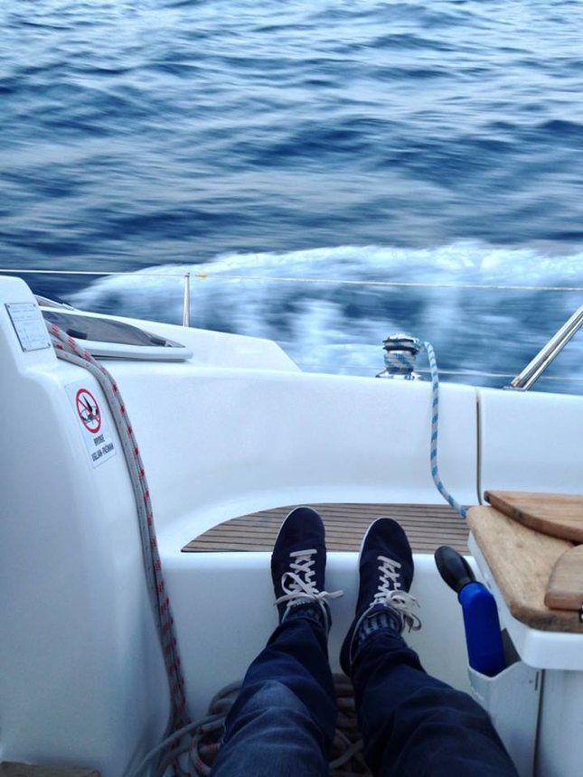 Sailing hard