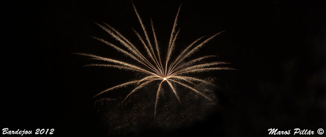 Bardejov pod paľbou ohňostrojov.