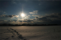 Sunny snow day