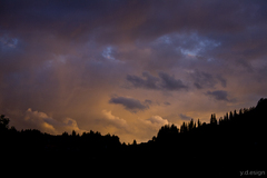 After storm sunset
