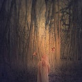 Girl and butterfly