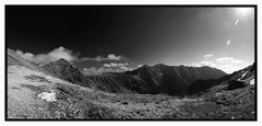 Západné Tatry - Panoráma B&W