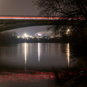 Sereď - večer pri Váhu