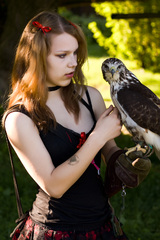 Not-so-noble Lady with a bird