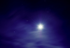 Mesiac, Saturn, Spica