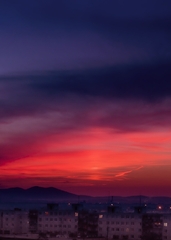 of ruins and red nightfall...