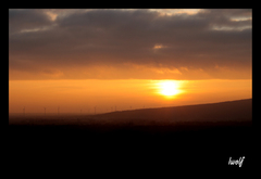 Sunset at west