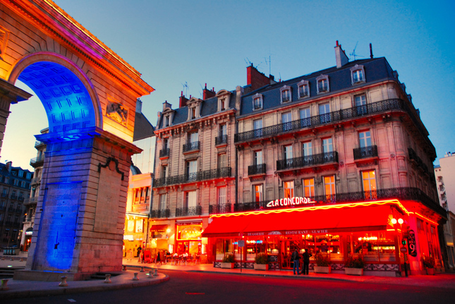 Colorful evening in Dijon