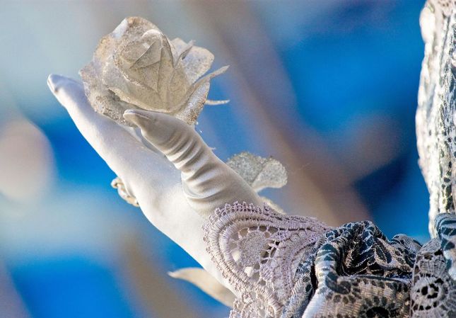 růže na benátském karnevalu