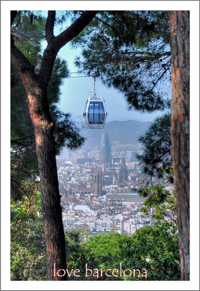 Love Barcelona postcard