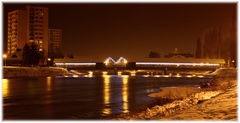bridge in night