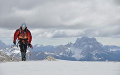 v Dolomitoch vystup na Piz  Boe