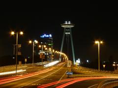 light on bridge
