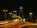 light on bridge