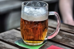 Beer after all-day walking