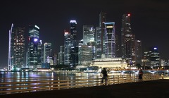 Singapur v noci