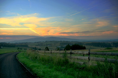 Pohľad na masív Poľany od Žabice