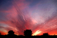 red sky