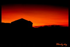 Bloody sky