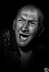 Screaming man