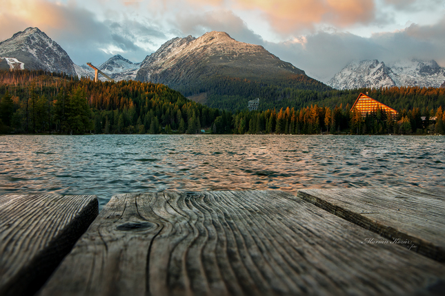 Podvečer na Štrbskom Plese