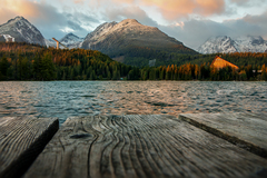 Podvečer na Štrbskom Plese