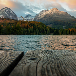 Podvečer na Štrbskom Plese