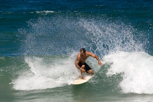 Surfing Kealia