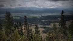 Výhľad zo Štrbského Plesa