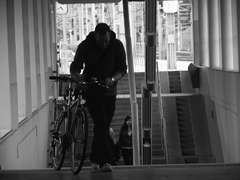 S bicyklom...