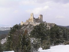 Čachtický hrad v zime
