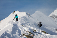 Hrebeň bičovaný vetrom