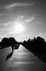Walking against sun