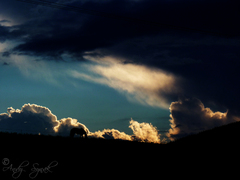 západ slnka nad Terchovou