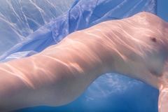 Underwater nude