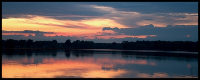 Adamovské jazerá podvečer