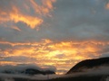 The sunset in Alaska