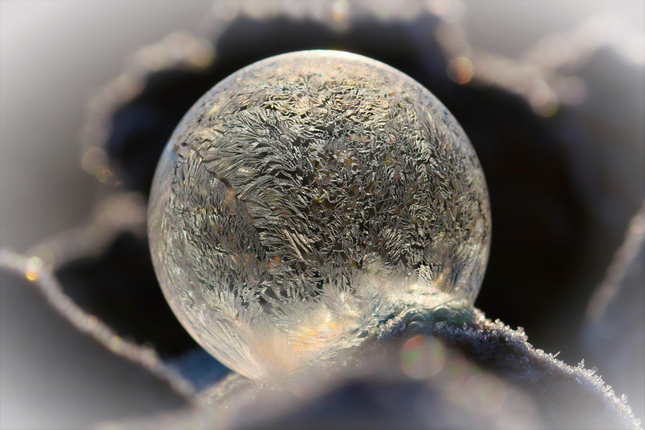 frosted globe