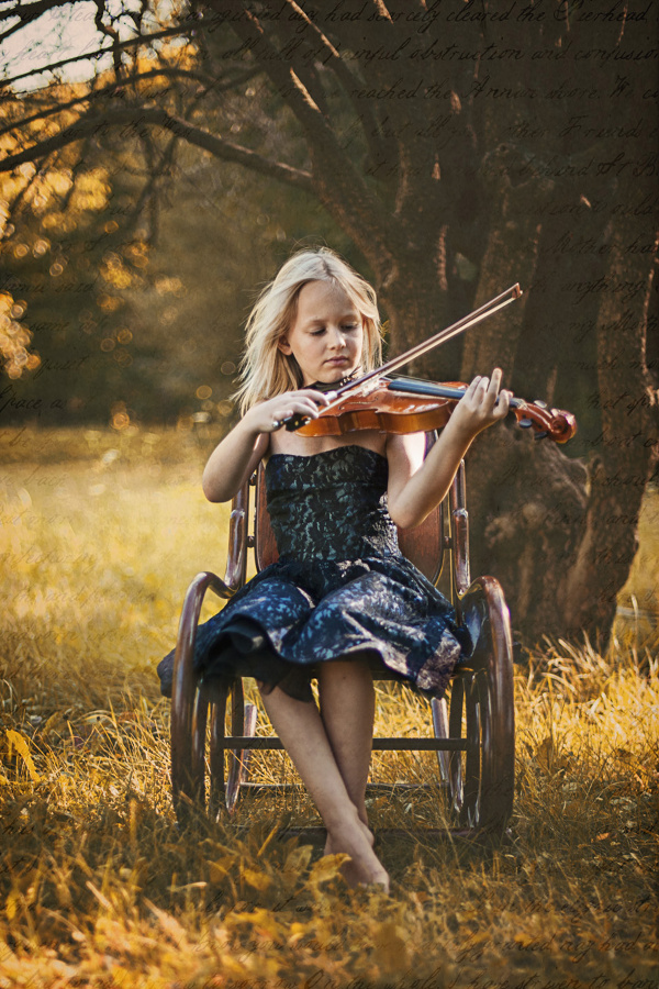 girl and her music