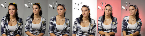 Fotenie portrétnej fotografie s  použitím troch bleskov