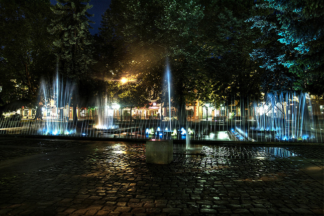 Nočná fontána a lá Košice :)