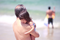 The man and the girl